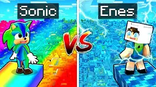 GÖKKUŞAĞI Bebek Sonic vs ŞİMŞEK Enes Köyünde Hayatta Kalma Savaşı! 😨 Minecraft