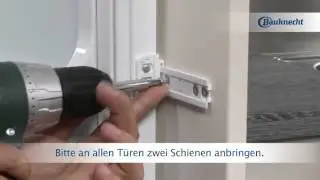 Bauknecht - Kühlschrank einbauen mit Schlepptürmontage