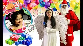 Happy Birthday Dhyani | Pari With Santa Claus Free Gift Video || Happy Birthday To You !!