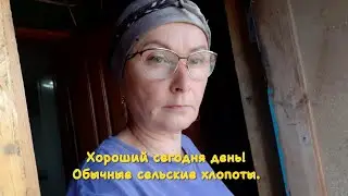 Как я провела праздник. цыплята. Полив огорода. Расчистка огорода.