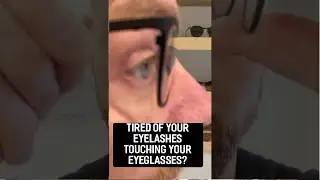 Tired of your EYELASHES touching your EYEGLASSES? Fix it yourself #glasses #diy #shorts