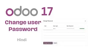 How to reset password for user in odoo | Change user password in odoo | Odoo tutorial in Hindi
