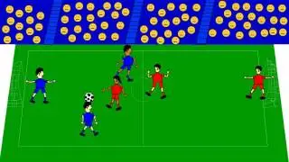 Adobe Flash CS6 football match animation