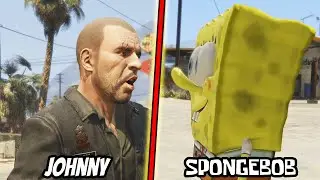 Spongebob vs Johnny  [GTA V] (Voiced By Spongebob)
