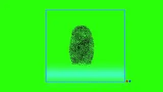 Fingerprint Scanning | FREE | NO COPYRIGHT | GREEN SCREEN |