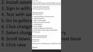Chatgpt Tutorial in Tamil: How to Activate chatgpt with prompt library #shorts