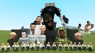 NEW SIREN MAN MECHA BOSS VS ALL SKIBIDI TOILET BOSSES VS TV MAN in Garry's Mod!?