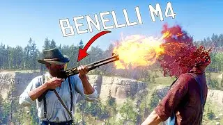 Causing Absolute Chaos in Red Dead Redemption 2 (Benelli M4 Weapon Mod)