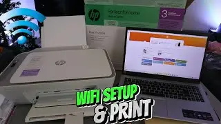 How To Do HP Deskjet 2820e WIFI Setup with Phone and Computer PC Laptop and Print
