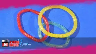 Como hacer PULSERAS con Sorbetes (Pajitas o Popotes) y un Sacapuntas