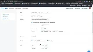 Zoom - Create a Meeting Template