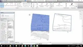 Работа с топографией в Revit. Точка съемки. Истиный и условный север. Отметки высот.