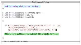 Web Scraping with Prolog