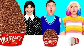 Großer, Mittlerer und Kleiner Teller Challenge | Lustige Food Challenges BaRaDa