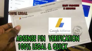 Google Adsense Pin Verification | legal in short