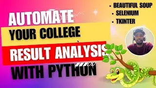 Automated Student Result Analysis Tool | Web Scraping with Python