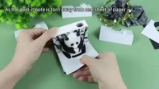 2025 Panda Weekly Calendar Memo Pad#papercraft #3dmemopad #paperblock