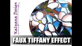 Faux Tiffany + faux stained glass - polymer clay tutorial 020