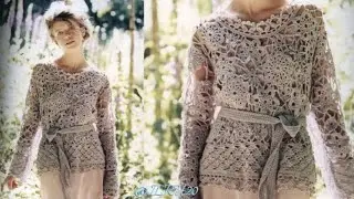 Стильные модели вязаные крючком, спицами - knitting