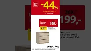 Do -44% taniej na wybrane produkty w Black Red White - komoda Tetrix, szafa Nepo Plus