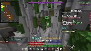Beating your Solo Clear PB without a Pickaxe | Hypixel Skyblock