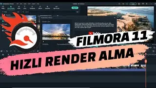 FILMORA 11'DE HIZLI RENDER NASIL ALINIR - FİLMORADA VİDEOYU HIZLI KAYDETME #filmora11