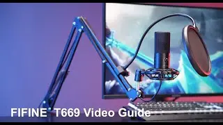[Tutorial] of How to Install the FIFINE Studio USB Condenser Mic Kit T669 and Setup on Windows, Mac.