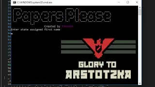 Papers Please as a text adventure? + Download
