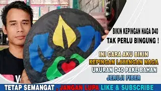 🔴INI CARA AKU BIKIN KEPINGAN LAYANGAN NAGA UKURAN D40 PAKE BAHAN JERUJI FIBER