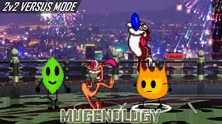 Ren & Stimpy vs Firey & Leafy - 2v2 Versus Mode - MUGEN