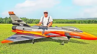 EXTREME RC SKILLS! CHENGDU J-10 RC TURBINE JET VECTOR THRUST FLIGHT DEMONSTRATION