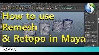 Autodesk Maya Modeling Tutorial | Reshape Retopo command in Autodesk Maya