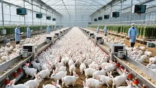 How China Farms Raise & Process Millions of Rabbits For Meat? - Rabbit Farming in China