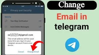 How to change email in telegram
