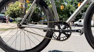 FIXED GEAR NYC | Testing out my new gear ratio 49x15