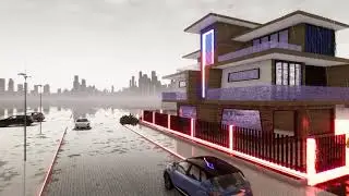 modern house animation using Twinmotion rendering software | #render hardik kanjariya