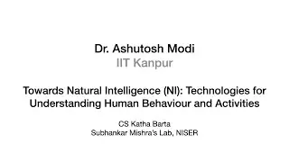 CS Katha Barta | Dr. Ashutosh Modi, IIT Kanpur