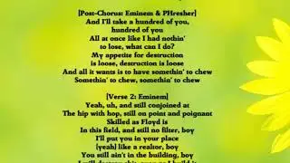 Eminem Ft PHresher - Chloraseptic (Lyrics)