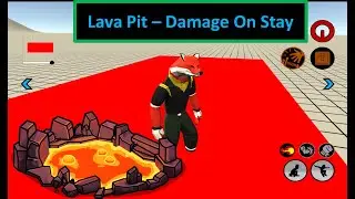 Unity Game - How to use Stay Damage - Lava Pit (OnTriggerEneter & OnTriggerStay)