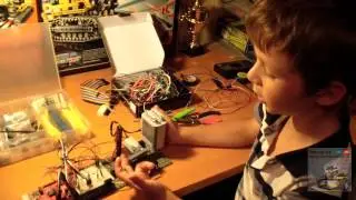 07 Механический дисплей из LEGO Technic и TI MSP430 LaunchPad