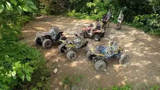 Riding the BEST Quad only trails in Kentucky, White Sulphur OHV with an LTR450 yfz450, 400ex, can am