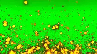 Golden Light Flare Particles Animation (green screen)