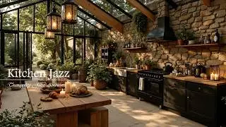Sunlit Kitchen Ambience With Gentle Jazz Music | Relaxing Summer Jazz Playlist for a Positive Mood
