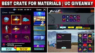 BEST CRATE FOR MATERIAL | SILENT AGENT CRATE BGMI | GLACIER M4 MAXOUT TRICK |