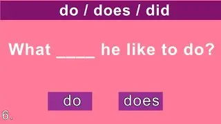ESL Test - do/does/did |English as a Second Language Grammar Test