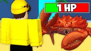 I Beat The CRAB BOSS FIGHT In ONE SHOT.. (The Strongest Battlegrounds)