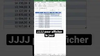 Afficher le jour et le mois d’une date ! #excel