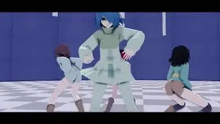 【Glitchtale || Undentale || MMD】Hibikase 【Frisk/Chara/Betty/Amber】