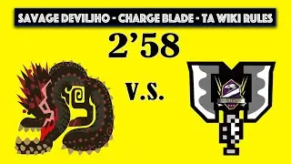 [Xbox] 2'58 Charge Blade Solo - Savage Deviljho - TA Wiki Rules-MHW Iceborne-怒り喰らうイビルジョー - チャージアックス