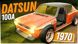 🛞 Datsun 100A with Black Pass, at BLACK RUSSIA, testing a new car at BLACK RUSSIA